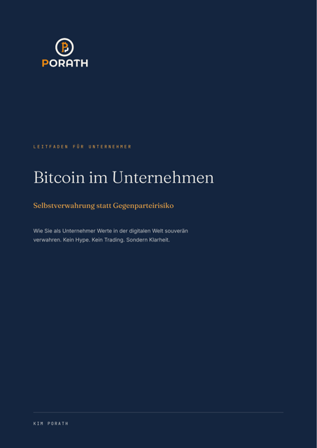 Cover des Leitfadens Bitcoin im Unternehmen